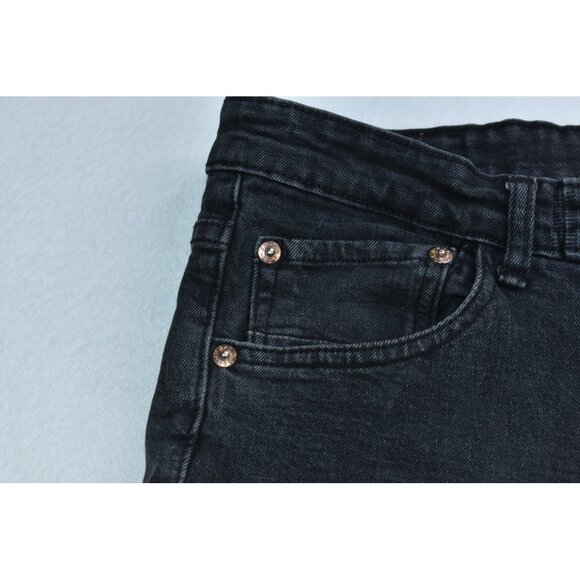 Levi's Wedgie Women's Jeans Size 32 Black Straight Mid Rise Stretch - Picture 6 of 14